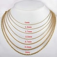 thumbnail image 4 of NYC Gold Plated Sterling Silver Rope Diamond-Cut Necklace Chains 1mm-5mm and 16 Inch to 24 Inch, Best Unisex Gift for Men & Women, 4 of 7