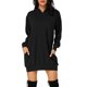 thumbnail image 5 of Sudadera Mujer Gibobby Moda de Navidad Vestido Encapuchado Mangas Largas Corto Tamaño M, 5 of 5