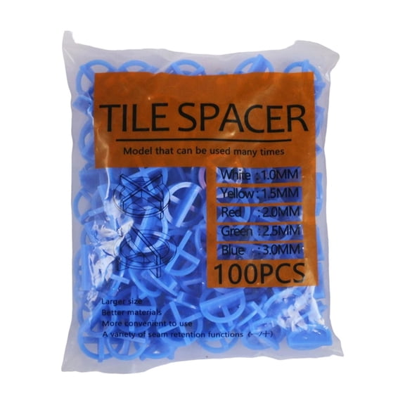 Pack of 100 User Friendly Tiles Installation Spacers for Quick Easy Setup on Wall and Floor Tiles with Size Options 1.0mm to 3.0mm