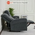 thumbnail image 4 of MCombo 87.8" Small Table, Wall Hugger, USB Ports Sofa, Dark Grey, 4 of 10