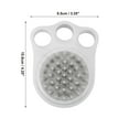 thumbnail image 4 of Unique Bargains 1 Pc Durable Claw Shape Pet Grooming Bath for Dog for Cat 4.25"x3.35"x1.78" White, 4 of 6