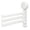 White, variant on 1Pc 3 Arms Towel Rack with Suction Cup,No-Drill Easy Install Wall Mounted Bathroom Towel Rack,180 ° Rotation Space Saving Towel Bar for Bath Kitchen (Black/White, 3 Pendulum Arms)