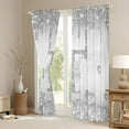 thumbnail image 3 of Manfei Bling Monogrammed T Curtains Pack of 2 (42x84 Each) for Girl, Grey Fashion Watercolor Marble Curtains Blackout, Chic Sequin Print Bedroom Curtains, Curtains and Drapes Bedroom Decor, 3 of 6