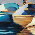 thumbnail image 3 of Masterpiece Art Gallery Fall Ashore II by Kathleen Denis Rowboats Coastal Canvas Art Print 16"x 48", 3 of 4