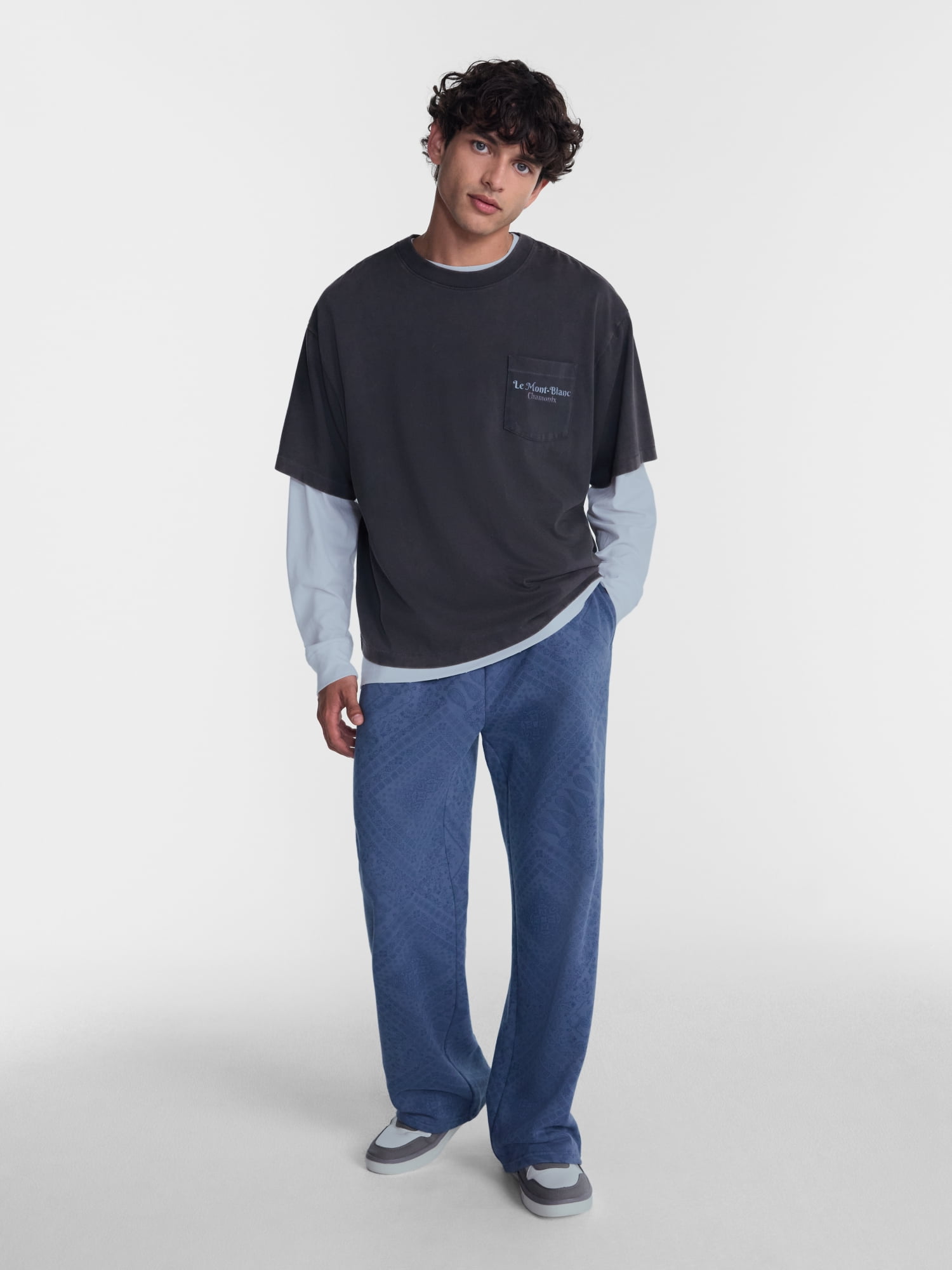 No Boundaries Fleece Open Hem Sweatpants, Men's XS-5XB