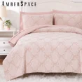 thumbnail image 6 of Amberspace Diamond Bow Design 7-piece Bed in a Bag Comforter Set with Sheets,Pink,Full, 6 of 7