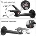 thumbnail image 3 of Mini Projector Wall Mount, 20cm Carbon Steel - 360° Adjustable Projector Ceiling Bracket with M4 Screws for Camera/Projector/Webcam, Black, 3 of 5