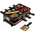 thumbnail image 2 of Swissmar Classic Raclette Grill - Red Non-Stick Reversible - 8 Person -Heat Resistant Spatulas, 2 of 13