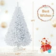 thumbnail image 3 of Costway 6Ft Hinged Artificial Christmas Tree Pine Tree 1000 Tips Metal, 3 of 10