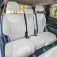 thumbnail image 2 of For 2019–2023 Hyundai Santa Fe FH Group Custom Fit Neoprene Waterproof Car Seat Covers - Rear Set Solid Gray, 2 of 5