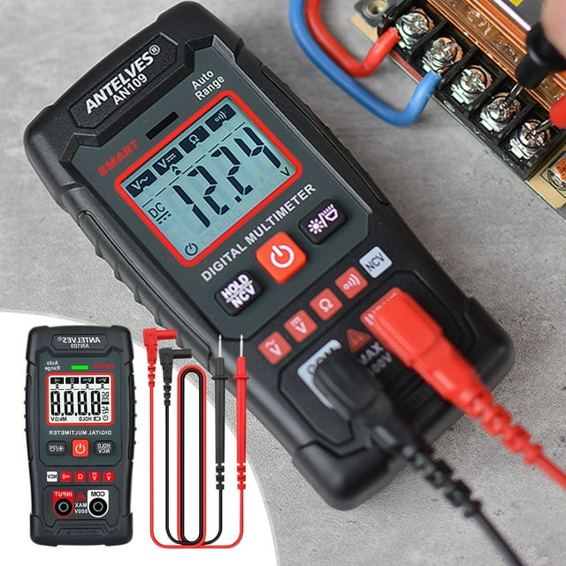 Boovnll Kit d'Outils, Multimètre Automatique Affichage Numérique Intelligent Entretien Multifonctionnel Électricien Spécial Petit Compteur de Puissance Portable, Ensemble d'Outils, Essentiels pour la Maison, Essentiels pour la Maison