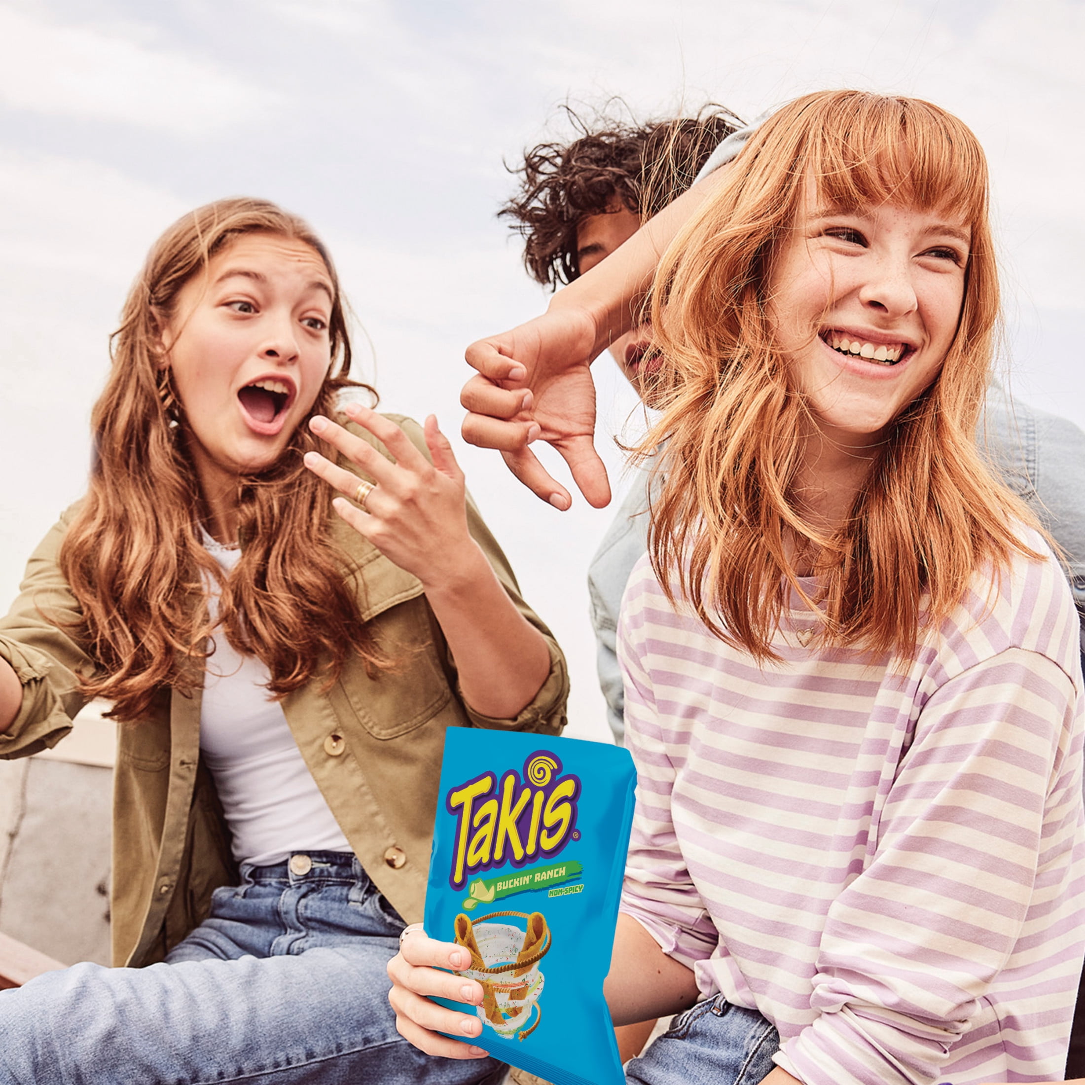 Takis Buckin' Ranch 9.9 oz Sharing Size Bag, Ranch Rolled Tortilla Chips