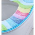 thumbnail image 2 of (bleu)coussin De Sige De Toilette De Qualit Suprieure Avec Sige De Toilette Paissi Doux En Velcro Lavable Et Rutilisable, 2 of 3