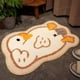 thumbnail image 3 of Monstrate Alfombra de baño , antideslizante, fácil de limpiar, súper absorbente y cómoda, amplia aplicación, bonita alfombra de baño Decoración del hogar Ganso blanco apestoso 65*45cm, 3 of 6