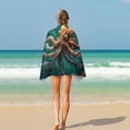 thumbnail image 4 of Colorful Octopus Oversized -Washed Lightweight Quick Dry Beach Towels - 32"x63", 4 of 7