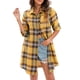 thumbnail image 1 of Camisa larga de mujer Botones de manga larga a cuadros Camisas sueltas ocasionales MABOTO Camisa de las mujeres, 1 of 7