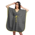 thumbnail image 1 of Moomaya Robe Courte de Caftan de Plage, Robe de Couverture Imprimée, Kaftan pour Femmes, Tenue de Plage, Couverture, 1 of 4