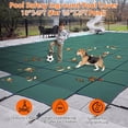 thumbnail image 4 of Pool Safety Inground Pool Cover for 16x32 ft Pool with Center Steps,Installation Tools,Ultra-Dense Safety Pool Cover 18x34 ft for Inground Pools, 4 of 7