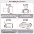thumbnail image 6 of Exclusivo Mezcla Cuddler Couch Pet Bed with Sides for Small Medium Dogs, 30"x20" Ribbed Plush Corduroy Dog Bed with Non-Slip Bottom and Washable Cover, Dark Grey, 6 of 6