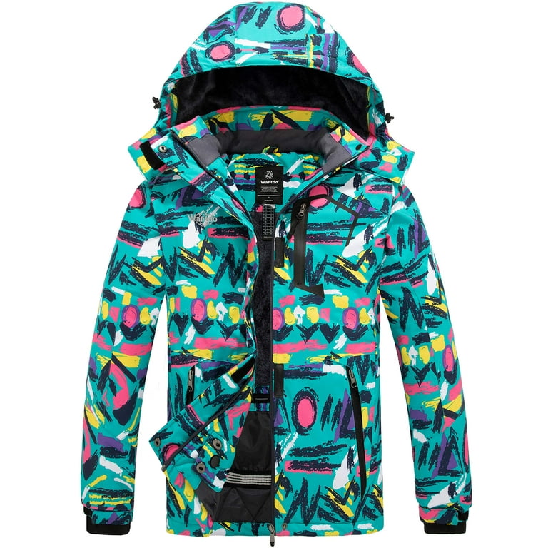 Wantdo women's mountain waterproof ski jacket windproof rain jacket winter warm snow coat hotsell