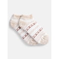 thumbnail image 3 of Joyspun Women's Double Layer Low Cut Lounge Socks, 3-Pack, Fits Shoe Sizes 4-10, 3 of 5