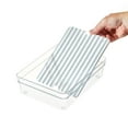 thumbnail image 4 of iDesign Large Short Produce Storage Bin with Insert Tray and Lid, 7.8” L x 10.5” W x 3” H, Clear, 4 of 7