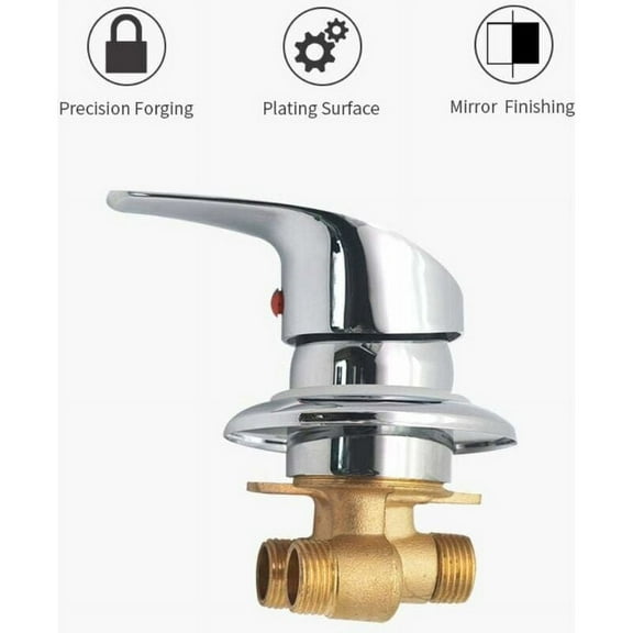 High-Precise Control Mixer Tap With Standard Thread, Chromed Brass Construction For Shower Room And Bathroom