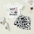 Younger Tree Toddler Baby Girl Summer Clothes Set Short Sleeve TShirt Shorts 2pcs Outfits for 6