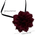 thumbnail image 3 of Wine Flower Collar Bowknot Necklace Chain Temperament Cloth Ribbon Necklace Choker for Women Festival Jewelry, 3 of 8