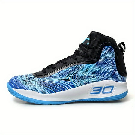 

Men‘s Fashion High Top Basketball Shoes Lightweight Non Slip Sport Sneakers For Running Walking Training