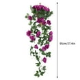 thumbnail image 3 of Rosa Artificial de Imitación de 95 Cm | Rosas Artificiales de Plástico con Pétalos En Capas | Planta Decorativa Flexible para Cubrir Conductos de Techo de Sala de Estar | Guirnalda Floral Artificial, 3 of 5