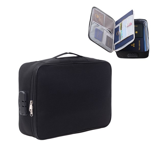 NZND Waterproof 2Layer Document Storage Bag with Password Lock