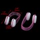 thumbnail image 2 of Outdoors Rubber Swim Training Learning Swiming Nose Clip Fuchsia Clear 3 Pcs, 2 of 3