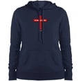 thumbnail image 4 of Fix Your Eyes on Jesus Ladies Pullover Hooded Sweatshirt, 4 of 5