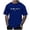 Blue, variant on Men's Casual Short Sleeve T Shirt With Letter Print And City Theme For Daily Wear And Outings Comfortable Fit For All Seasons Medium Tall T Shirts for Men