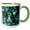 Green/White, variant on 3drose, Cube Design in Teal and Green, 15oz Mug