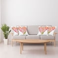 thumbnail image 4 of Ambesonne Spring Throw Pillow Cover 4 Pack, Hippie Floral Heart Sign, 18", Multicolor, 4 of 5