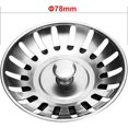 thumbnail image 1 of Kitchen Sink Filter Plug Stainless Steel, Kitchen Sink Filter Waste Plug, Pore Size: 78 Mm 4 Pieces, 1 of 2