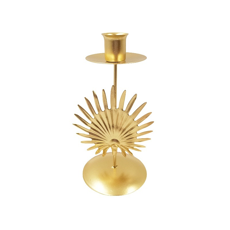 Candle Holder Elegant Leaf Leaves Candle Stands Iron Candlestick