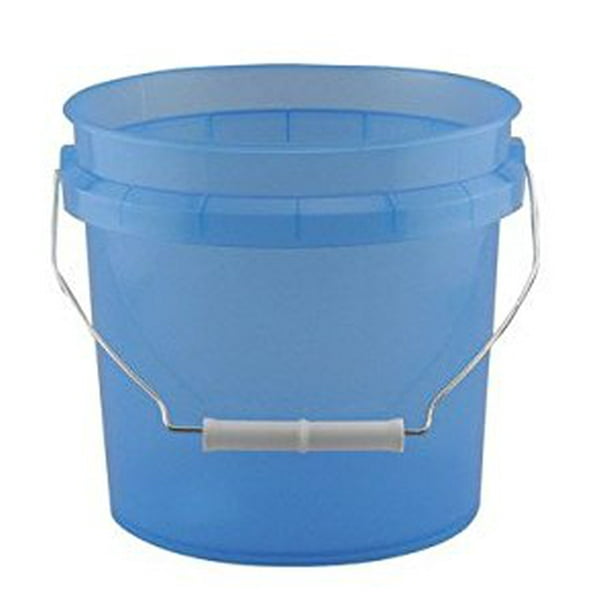 PLASTIC PAIL 1G TRNS BLU