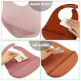 thumbnail image 6 of Hengguang Baby Boy and Girl Silicone Waterproof Bib with Food Catcher Pocket, 4 Piece, 6 of 8