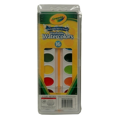 Crayola Washable Watercolor - Buy Bulk: Crayola Washable Watercolors, 16 count, (Case of 12)
