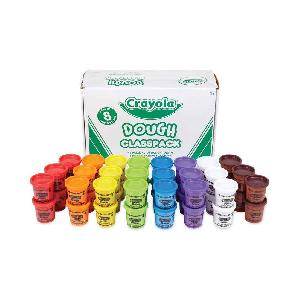 Crayola Modeling Doughs Assorted Classpack, 3 oz 48 Count