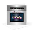 thumbnail image 5 of 3dRose, Cute kawaii happy smiling oven filled with baking cupcakes - for chefs foodies and cooking fans, 6 Greeting Cards with envelopes, 5 of 7