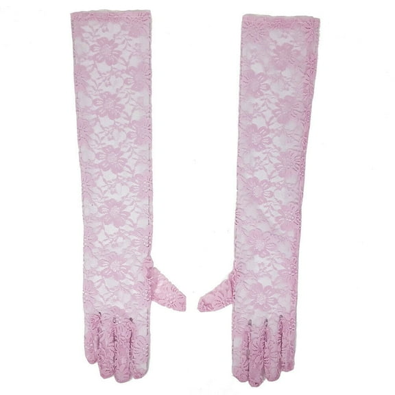Magik Sexy Lace Gloves Thin Long Bride Wedding Party Arm Elbow Prom Driving 19.7''