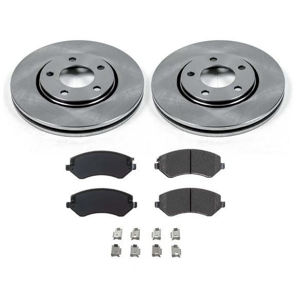 Ultimate Brakes Front Semi-Metallic Brake Pad and Rotor Kit with Hardware WM80785