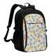 thumbnail image 1 of Easygdp Skateboard Mochila para Laptop de Viaje con Puerto USB, Mochila para Laptop con Puerto de Carga USB para Mujeres y Hombres, 1 of 7