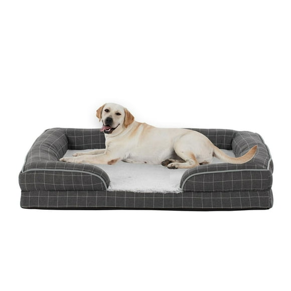 Lit pour chien de style canapé de salon orthopédique XL de 38po pour animaux de compagnie<br><br><br><br><br><br><br><br><br><br><br><br><br><br><br><br><br><br><br><br><br><br><br><br><br><br><br><br