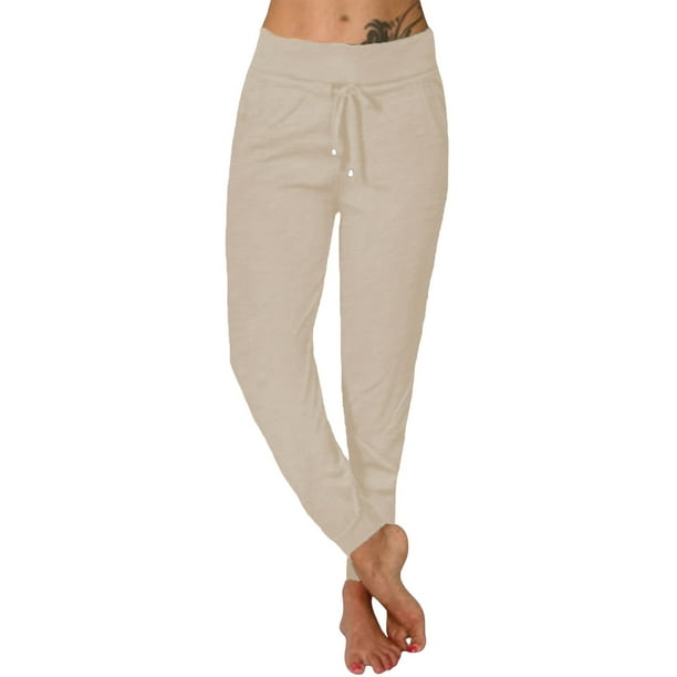 Women Relaxed-Fit Solid Beige Trouser Pants