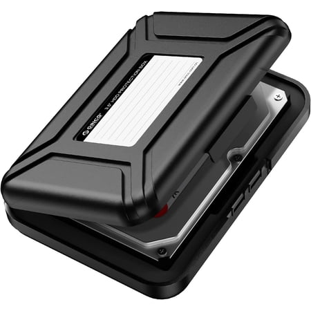 Hard Drive Case 3.5 inch HDD Storage Carrying Case Anti-Static and Shockproof External Hard Drive Portable Case